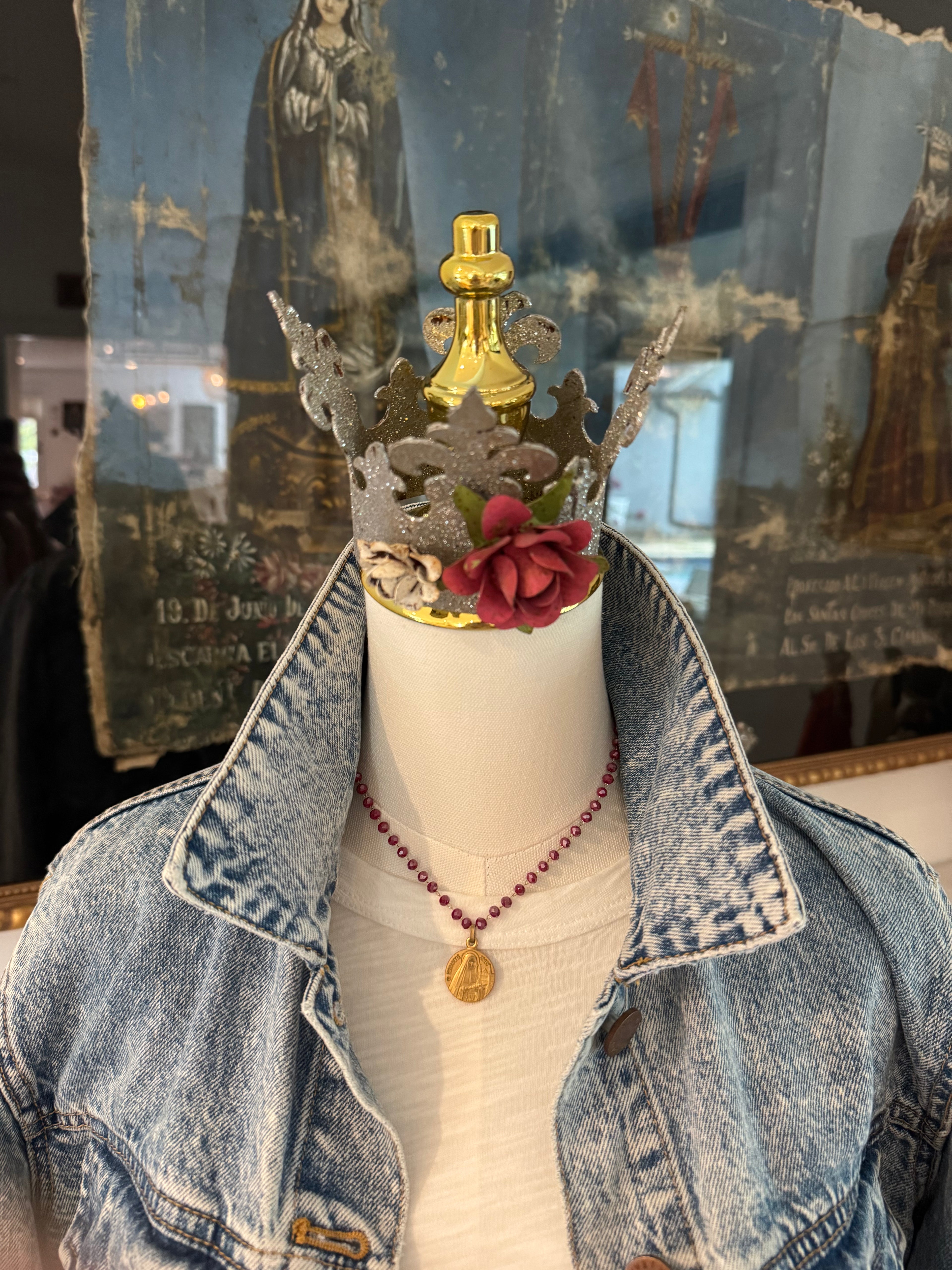 Rosie Red Beaded St. Thérèse of Lisieux