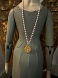 Soft Pink Beaded Marian Necklace